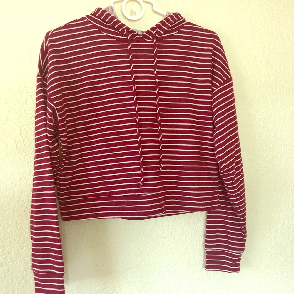 Cropped top hoodie